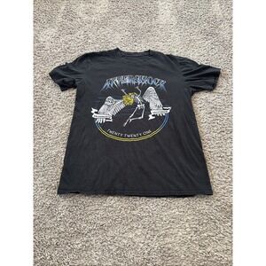 Aftershock 2021 Metalica Festival Tour T Shirt Size M Black Short Sleeve Band